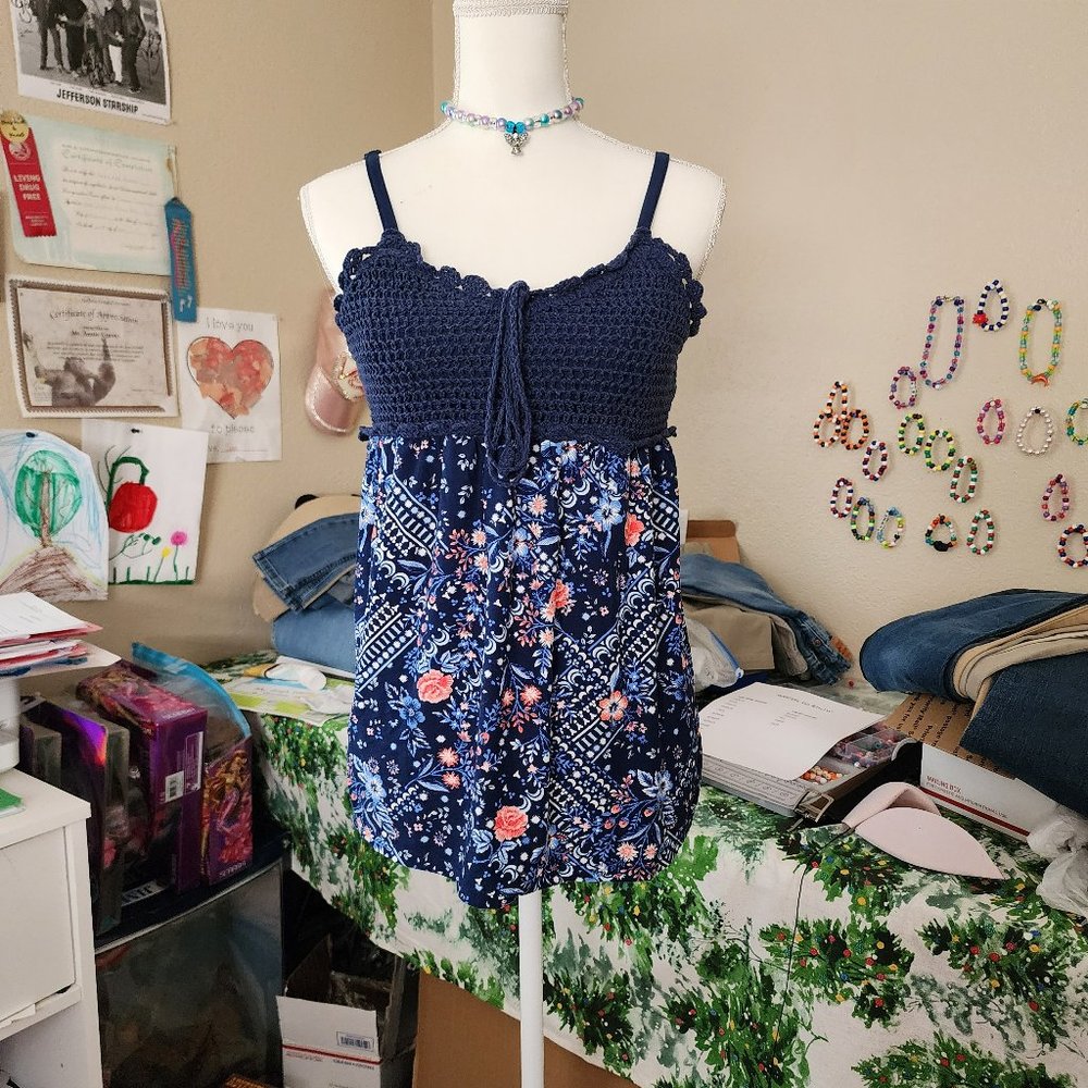 Womens Floral Tank Top